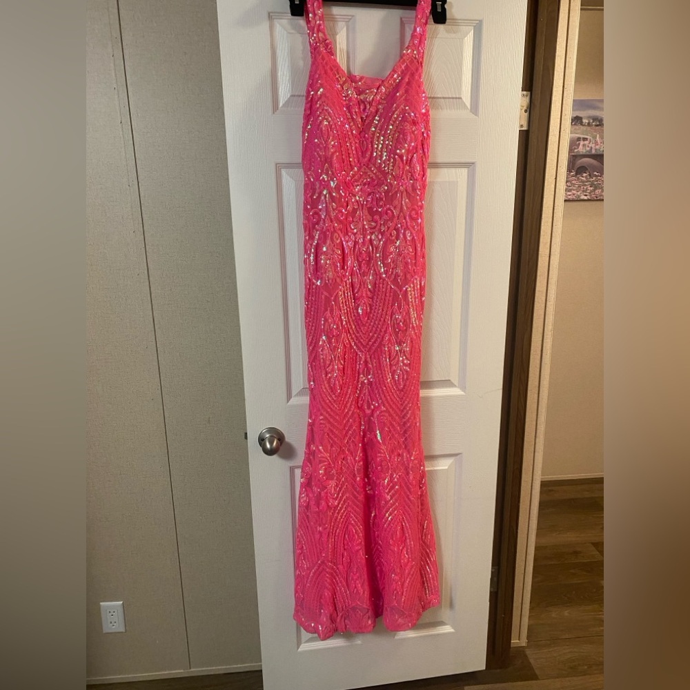 Pink sparkle dress